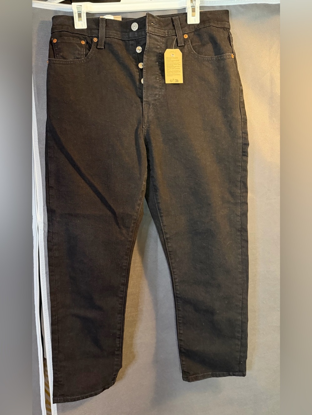 Levi's Black Wedgie Straight Leg Women's Jeans 32x28